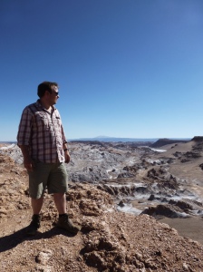 Me looking over a valley near San Pedro de Atacama.